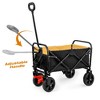 Lyngins Heavy-Duty Collapsible Wagon, Waterproof Wagons Carts Foldable with Rubber Wheels, Mini Folding Wagon Garden Shopping Beach Cart - 3 of 4