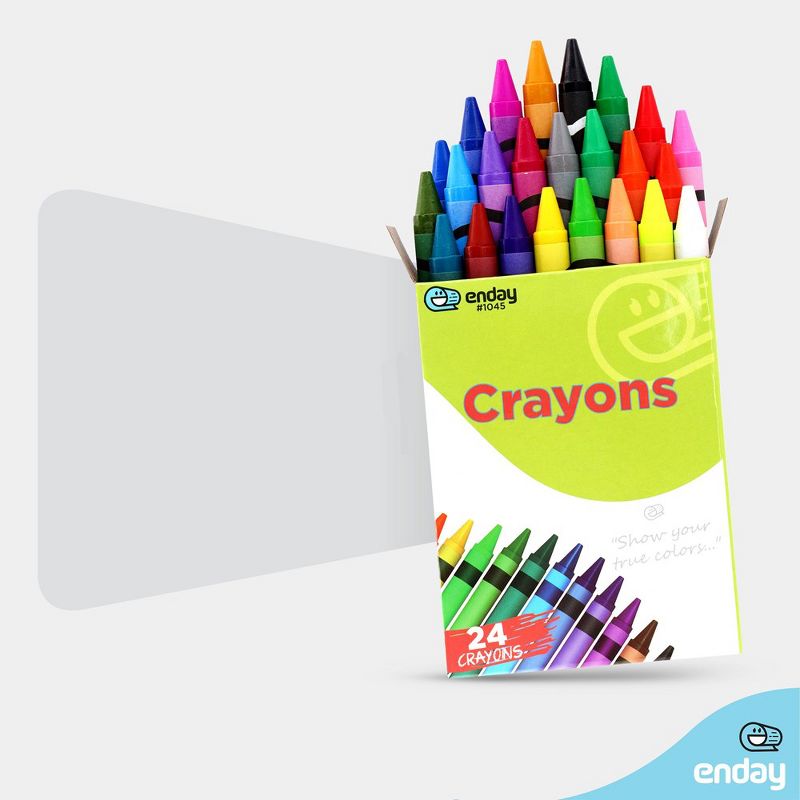 Enday 24 Box Crayons, 2 Pack, 4 of 7