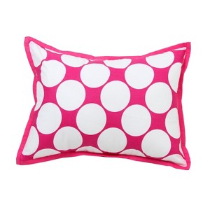 Bacati - MixNMatch Pink Throw Pillow - 1 of 4