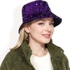 Anna-Kaci Women's Sequin Bucket Hat with Sparkling Design and Reversible Feature for Stylish Casual or Party Looks - 3 of 4