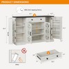 55 Farmhouse-Style Buffet Cabinet with Storage Function - 2 of 4
