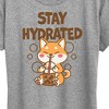 Women's - Instant Message - Stay Hydrated Shiba Inu Short Sleeve Graphic T-Shirt - 2 of 4