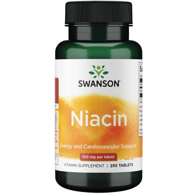 Swanson B-Vitamin Niacin Supplement, Supports Heart Health, Metabolism & Healthy Lipid Levels