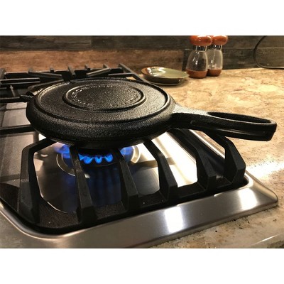Cast Iron Stovetop Waffle Maker with Hinged Design