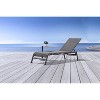 Whiteline Modern Living ST1608-GRY Colton Contemporary Indoor/Outdoor in Grey Aluminum Top and Steel Base Side Table, Gray - 2 of 2