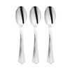 Smarty Had A Party Metallic Groove Silver Plastic Spoons - 600 pcs - 2 of 4