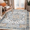 Large Soft Washable Area Rug for Bedroom Living Room, Non Slip Medallion Oriental Floor Carpet, Low Pile Indoor Vintage Distressed Rug - 2 of 4