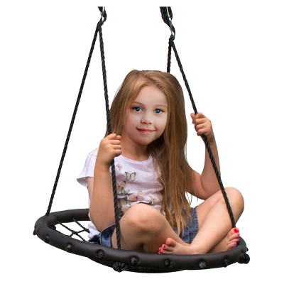 Web Spinner Swing 24" Diameter - Black - Sorbus