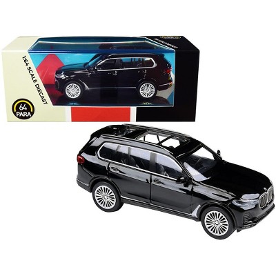 BMW X7 Black 1/64 Diecast Model Car by Paragon