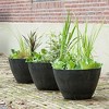 Novelty Indoor/Outdoor Artstone Napa Bowl Planter with Water-Minder - 3 of 4