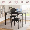 Farmhouse Dining Table Chair Set for 4, Space Saving Kitchen Table Set for Small Spaces - 3 of 4