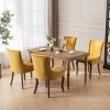Set of 2 Modern Upholstered Dining Chairs with Solid Wood Legs, Side Chairs for Kitchen, Dining Room, or Living Room–The Pop Home - 2 of 4