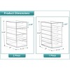Sorbus 3 Piece 14-Drawer Clear Storage Organizer - Bathroom, Laundry Room & Home Countertop Drawer System - 2 of 4