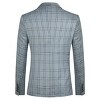 Cloudstyle Mens Formal Suit Jacket Blazer Plaid 2 Button Closure Prom Business Sport Coat - 2 of 4