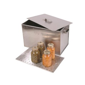 Lehman's Amish Made Stainless Steel Stovetop Water Bath Canner Stockpot 50 Quart - 1 of 3
