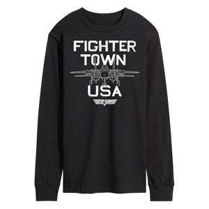 Men's - Top Gun - Property Of Fighter Town Long Sleeve Graphic T-Shirt - 1 of 4
