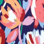 navy painted floral