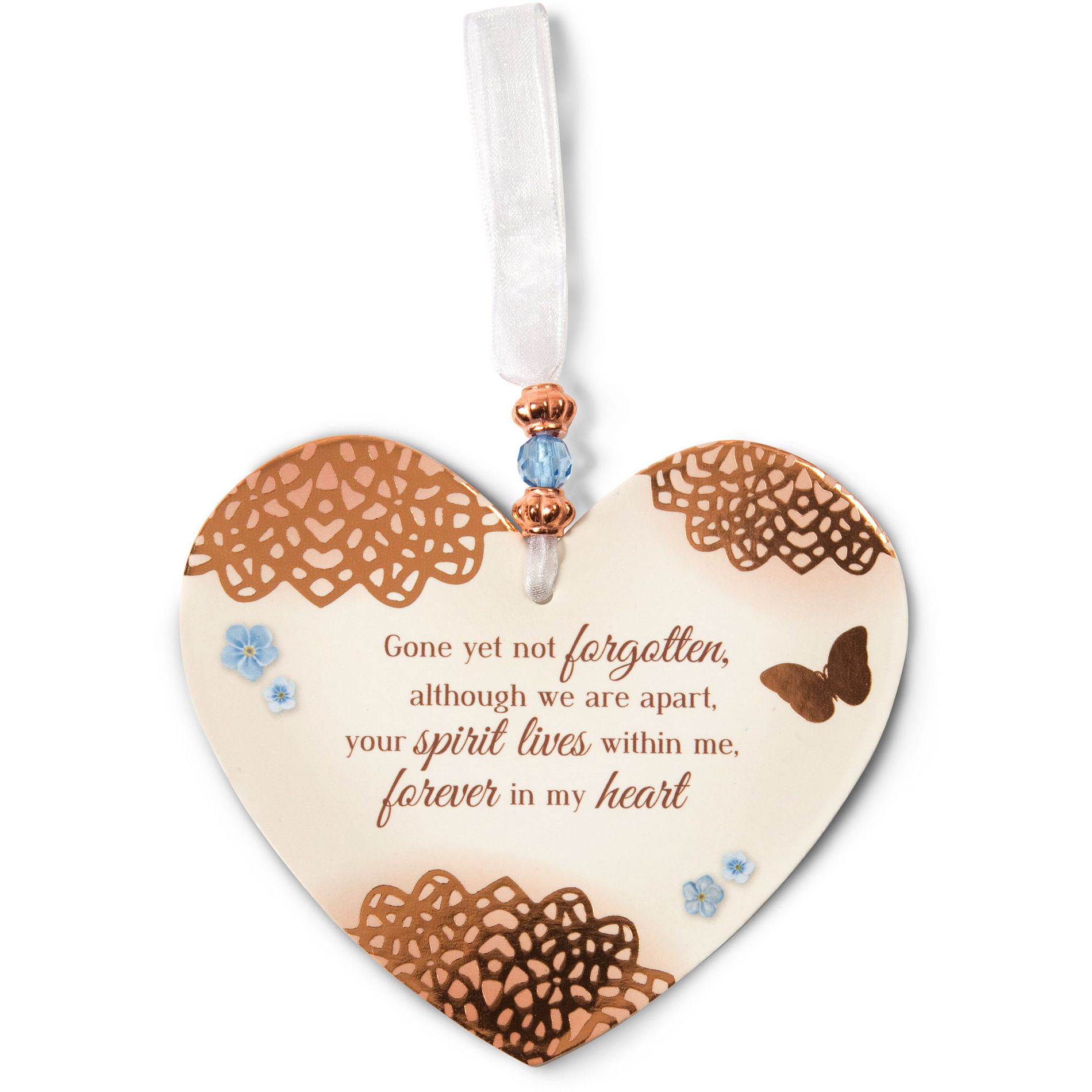 Pavilion Gift Company - Forever In My Heart - 3.5" x 4" Heart-Shaped Ornament - Tree Ornaments