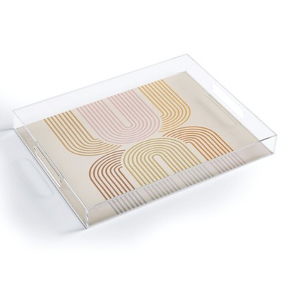 Iveta Abolina Rainbow Arches I Medium Acrylic Tray - Deny Designs : Target