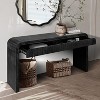 HDZNVF 59 Inch Vintage Crafted Entryway Table, Farmhouse Console Table, Two Hidden Handle Drawers - 2 of 4