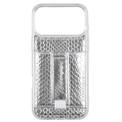 Walli Cases Platinum Python by Ally Hilfiger Phone Case with Wallet and Finger Strap