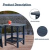 Aoodor Outdoor Adirondack Side Table HDPE End Table，Classic Modern Design，High-Quality，Easy to Assemble，Versatile End Table for Patio, Garden, Lawn - 4 of 4
