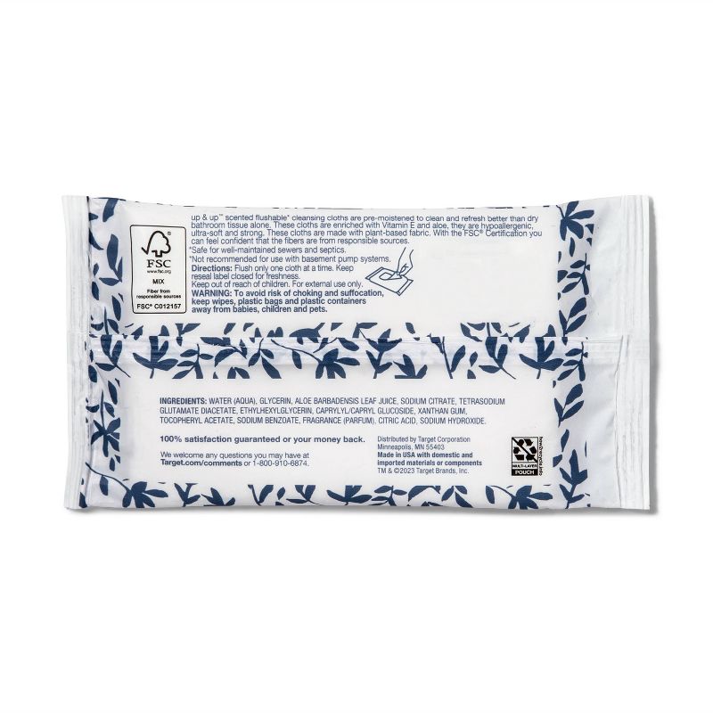 Flushable Cleaning Cloths - Fresh Scent - up & up™, 4 of 12