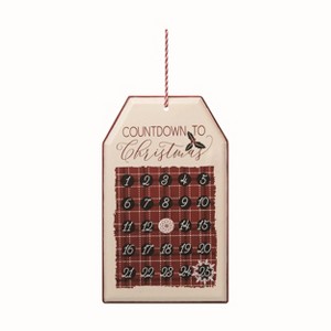 Transpac Metal 16 in. Multicolor Christmas Countdown with Magnet Set of 2 - 1 of 2