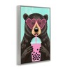 Stupell Industries Bear And Bubble Tea Framed Giclee Art - 2 of 4