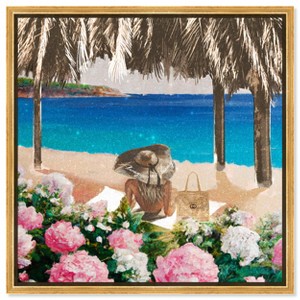 Art Remedy Relaxing at the Beach Chic Coastal Wall Art Framed - 1 of 4