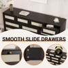 Wooden Dressers for Bedroom with 12 Drawers, 61" Wide TV Stand Dresser for 65 inch TV, Rattan Chest of Drawers for Living Room, Hallway - 4 of 4