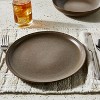 LunaLulinlk (2 pack) Brown 12-Piece Stoneware Dinnerware Set Dining Plates - 4 of 4