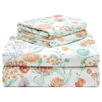 Pointehaven Ultra Super Soft Heavy Weight 190 GSM 100% Cotton Printed or Solid Flannel Deep Pocket Sheet Set