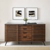Alvita Boho Slatted Siding Door Sideboard - Saracina Home - 3 of 4