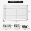 10-Drawer Dresser TV Stand, Small TV Cabinet with Metal Frame, Chest of Drawers - 2 of 4
