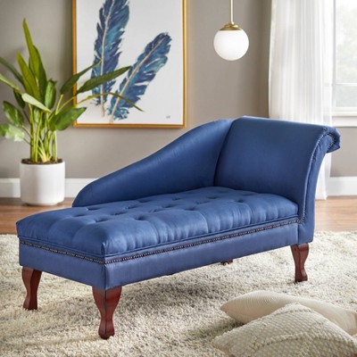 Blue chaise chair hot sale