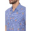 HAPPY BAY Men's Hawaiian Shirts Short Sleeve Button Down Mens Casual Work Shirt Vacation Pineapple Tropical Party Plaid Shirts for Men - 3 of 4