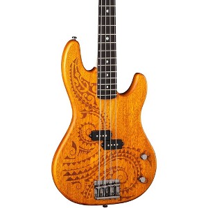 Luna Tattoo Long Scale Electric Bass - 1 of 3