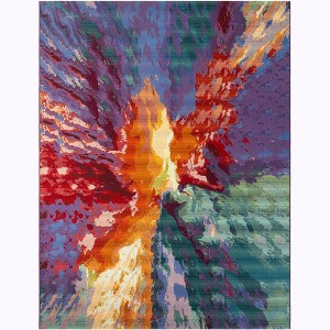 Unique Loom    Outdoor Modern Monteverde Area Rug - 1 of 4