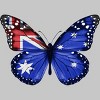 Men's Design By Humans Butterfly Flag Of Australia By GiftsIdeas T-Shirt - 2 of 2