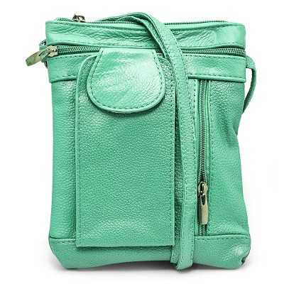 Steeltime Genuine leather handbag , Containing accessible pockets. Color Options: Black, Brown, Navy, Purple, Red, Mint