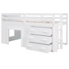 NicBex Twin Size Bunk Bed Loft Bed Pine Bed Frame with Storage Drawers, Guardrail and Ladder, No Box Spring Required, Space Saving - 3 of 4