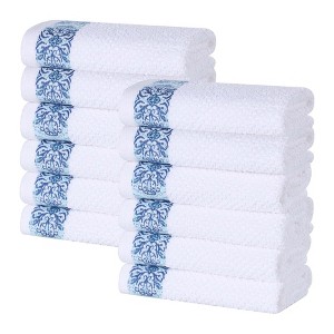 Medallion Cotton Jacquard Towel Set by Blue Nile Mills - 1 of 4