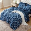 Bedsure Queen Comforter Set - Quatrefoil Comforters , Lightweight Bedding Sets for All Season, Bed in a Bag with Comforters, Sheets, Pillowcases & Sha - 3 of 4