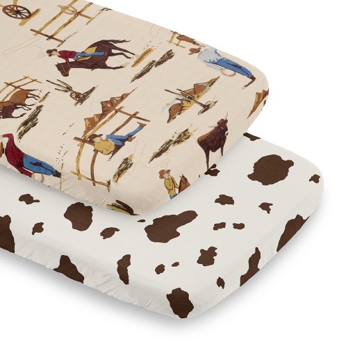 Sweet Jojo Designs Boy Baby Bassinet Fitted Sheets Set Wild West Cowboy ...