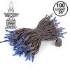 Novelty Lights 100 Light Incandescent Mini Christmas String Lights Brown Wire 50 Feet - 2 of 4
