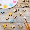 Bright Creations 100-Pack Unfinished Wood Star Cutout Pieces for DIY Crafts, 1 Inch - 2 of 4