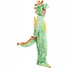 Joyfy Toddler's Halloween Dragon Costume, Green Dinosaur Costume with Wings for Baby Kids Halloween Dress Up Party - 4 of 4