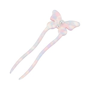 Unique Bargains Women's Butterfly Hair Forks 1 Pc - 1 of 4