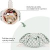 Narwey Barrel Drawstring Checkered Makeup Bag Large Cosmetic Bag - 3 of 3